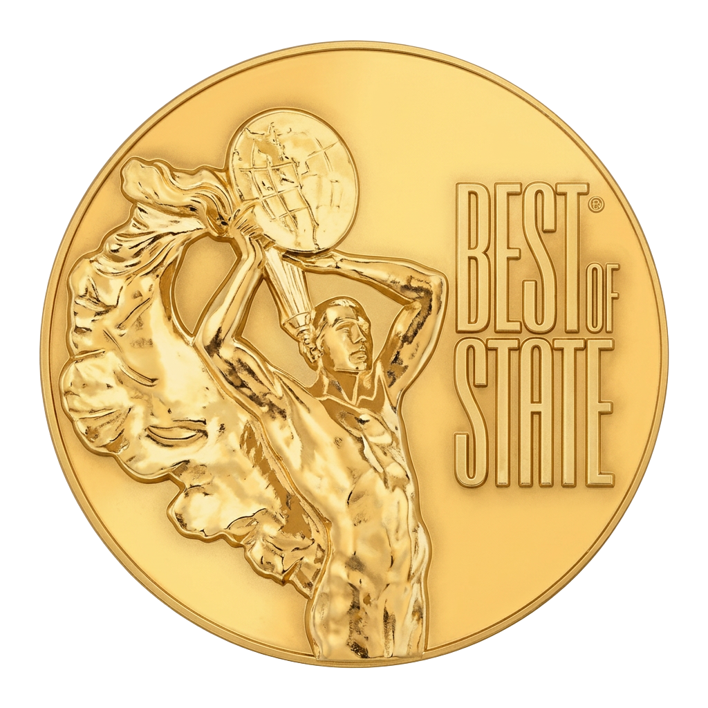 The Best of State medallion